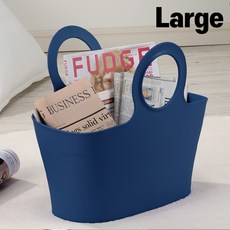 아트박스/천유 [이노마타] orb 오브 다용도 바구니 L - 네이비, 1개, 단품