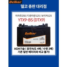 26년 2분기 본사 공급 분 :: 딩크200 딩크 200 AGM 배터리 YTX9 DTX9 8Ah