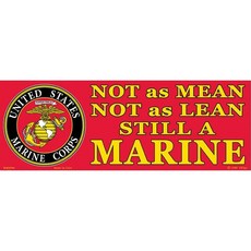 미국수입 Artisan Owl 미국 해병대 Not as Mean Lean Still A 마린 비닐 범퍼 스티커 8.9cm x 25.4cm 2989813