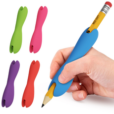 루이 인체공학적 필기 보조기 올바른 손가락 위치 유도로 올바른 잡기 습관 형성, 5개, 혼색