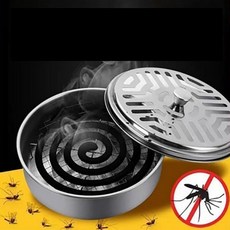 감성 캠핑 전술 모기향통 모기약 모기향 거치대 케이스 커버 받침대 연소기, 블랙