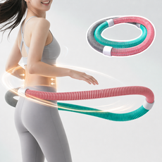 스프링 다이어트 훌라후프 뱃살 복근 코어운동 기구 1개, 3개 색상 혼합, 1440g, 스프링 훌라후프