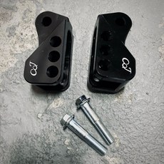 CJ 避震器調整後移座, 1個, 黑 Black