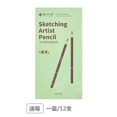 歐絲丹素描鉛筆炭筆美術生專用寫生14b16b繪畫初學者專業速寫碳筆, 歐絲丹速寫【一盒】, 1個