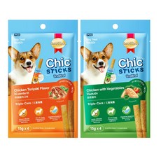 SmartHeart 雞肉口味 狗狗點心 潔牙骨 15g x 4, 1個, 照燒雞肉口味(15g4入)袋