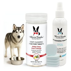 Warren London Deep Cleaning Paw Soak & Spray Combo | Soothes Itchy Paws with Seaweed Tea Tree Oi, 1개