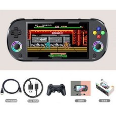 掌機雙無線手柄版灰色128G內建30000遊戲, M22PRO+15000遊戲+黑色
