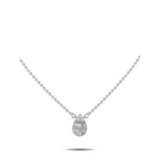 LB 익스클루시브 중고 14K 화이트 골드 다이아몬드 네크리스