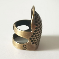 粽子平安符DIY材料包 手工刺繡 隨身荷包 車掛件 端午節交換禮物, 頂針指套, 1個