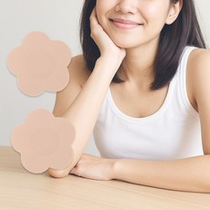 일회용 꽃 원단 니플패치 니플밴드 유두 가리개 노브라 스티커, 일회용 니플패치_꽃(패브릭) 2매, 01. 일회용 니플패치