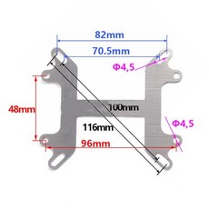 AI電子 水冷頭扣具 CPU電腦 Intel AMD 支架夾具 液冷水板 半導體製冷片 固定夾, Intel AMD CPU H形壓條, Intel AMD CPU H形壓條