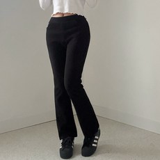 기모 부츠컷 부드러운 안감 겨울 여자 기모바지 밴딩 팬츠