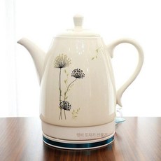 심플 도자기 전기포트 주전자 티메이커 티포트 가정용, 1.7L 댄디라이언, 기본 색상