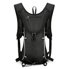 自行車運動背包 輕便騎行背包 夜間反光 適合戶外越野, 黑色