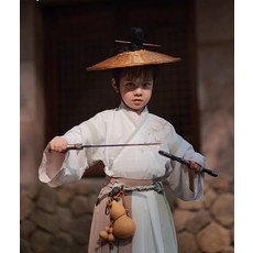 무사 삿갓 모자 베트남 농사 영화 코스프레 라탄 검은색, 조절할 수 있는, 1개, 레트로 올드햇 35 cm 어린이용