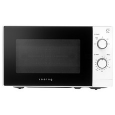 쿠잉 초절전 20L 전자레인지 MM-M20W1 화이트 원룸 전자렌지 700W고출력/듀얼다이얼/3중안전차단/5단계모드