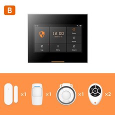 Staniot 433MHz 무선 Wifi 4G 스마트 홈 보안 경보 시스템 키트 차고 및 주거 Tuya 및 Samrtlife APP, 4G H501 Set K 4-4_AU 플러그, 1개