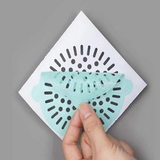 물결샵 일회용 하수구 종이 거름망 10p 덮개 스티커 머리카락 욕실 배수구 필터, 베이지