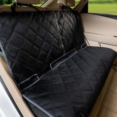 윤텍 반려견 카시트 커버 반려견용 뒷좌석 커버 반려동물 프로텍터 방수 벤치 미끄럼 방지, Bla