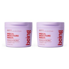 Being MEGA 모이스처 모이스처라이징 코코 버터 귀리 추출물 헤어 마스크 354ml (2팩)