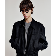 LMOOD 아이코닉 울 블루종 자켓 MAINE 블랙