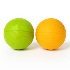 핸디핏 손가락 재활공 스트레칭 볼 1+1 2개, 초록 주황
