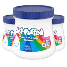 크래프트 제트-퍼프드 마시멜로 크림, 198g, 3개