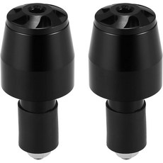 모토포르티 1쌍 핸들바 엔드 플러그 78 22mm 오토바이용 범용 알루미늄 합금 캡 블랙