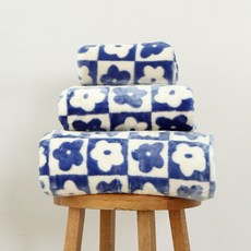 애프터식스 플라워 고밀도2겹 두툼한 밍크담요 무릎담요 차박 캠핑 사무실 다용도 이불겸담요 3size