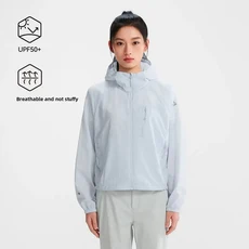 펠리엇 라이트 윈드 프로 남성용 여름 경량 아웃도어 스포츠 낚시 자외선 차단 의류 긴팔 지퍼 클로저 나일, 05 [여성 스타일] 아이슬란드 블루, 01 2엑스라지