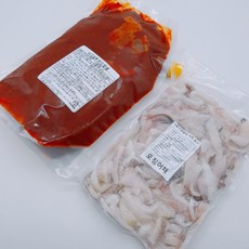 국내산 비조리 오징어볶음용 세트(국산오징어+국산양념소스) 대용량 가정식반찬