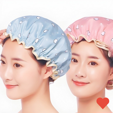 세안밴드 방수 헤어캡 목욕 모자 트리트먼트 샴푸 캡, 1개