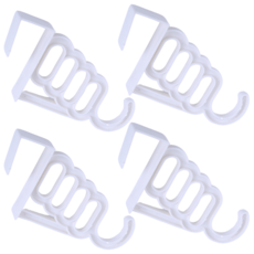 방문 옷걸이 후크 문걸이 긴 도어 행거 건조대, 4개, 화이트