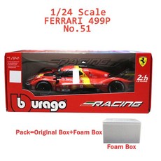 1/24 Bburago 499P 하이퍼카 합금 모델 2023 LMH 챔피언 자동차 다이 캐스트 차량 장난감, Ferrari SP3
