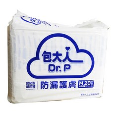 Dr. P 包大人 黏貼型成人紙尿褲 M 20片, 中等的, 1箱, 80片