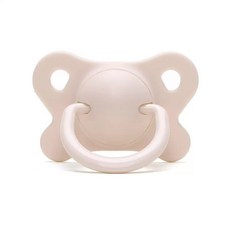 成人安撫奶嘴 扁頭設計 睡眠輔助工具, 成人安撫奶嘴米色,安全食品級硅膠, 1個