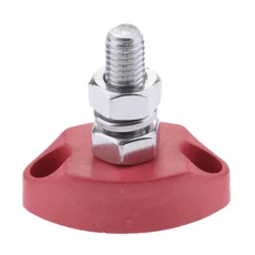 절연 단자대 전원 분배 해양 전기용 싱글 스터드 포스트 (요트 RV 연결용), 03 Red 6mm