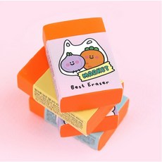 핑크풋 500 당근 잘 나가 지우개, 랜덤 발송, 3개