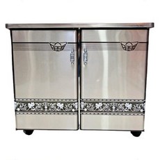 自在坊茶具 不鏽鋼泡茶車 白鐵茶車 單口爐 紅外線茶車 台灣製, 紅外線 不鏽鋼茶車, 1個
