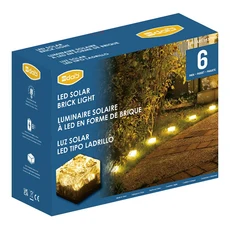 Dais LED太陽能磚塊燈 6入, 暖光