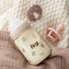 퍼기 PPUS 안심젖병 2P+1단계 꼭지 200ml 2p 젖꼭지 세트, 화이트, 2개