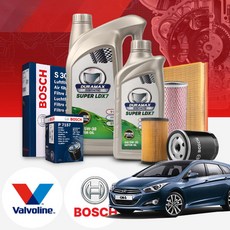 i40 2.0(12~14) 가솔린 발보린 LDX7 5W30 엔진오일 필터 패키지