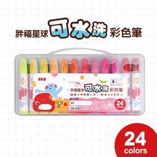 SKB 胖福星球可水洗彩色筆12色 CW-90 / 24色 CW-180 / 36色 CW-260 好好逛文具小舖, 1個