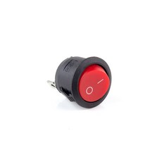 핀 토글 2 Off 3 자동차 푸시 10A/250V 잠금/래칭 on 스위치 자동 로커 SPST KCD1 20mm 버튼 5/10개 원형, Red-2D2Pin, 10 Pcs, 10개