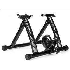 싸이클 훈련대 산악 훈련 자전거 거치대 트레이너, 1개, 블랙레드-자석저항스탠드+블루매트