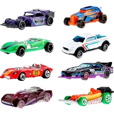 Hot WHEELS 힐 장난감 자동차 및 트럭 Let's Race 8팩 애니메이션 넷플릭스 쇼의 1:64 스케일 차량 8개 세트 168511, Hot Wheels 장난감 자동차 및 트럭, Let's