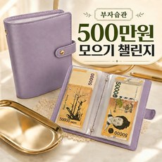 린세크 부자습관 현금바인더 500만원 저축챌린지 다이어리, 1개, 뮤즈 퍼플