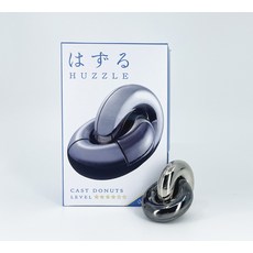하나야마 캐스트 퍼즐 하즈루 중급 4단계 도넛 Donuts, 1개, 혼합색상, 4피스