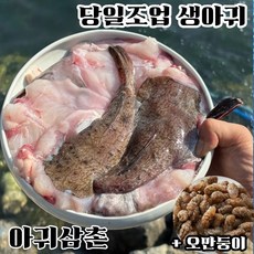 당일조업 생아귀 한마리 자연산 손질 아귀 아구 아귀간 대창 안키모 오만둥이 찜 탕 수육 매운탕 1kg, 1개, 생아귀꼬릿살1kg+오만둥이200g