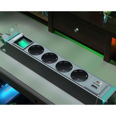 고용량 멀티콘센트 안전접지 고강도 과부하차단 서지보호, 1개, 출 용 5 16 A 멍 두꺼운 3m, 1cm